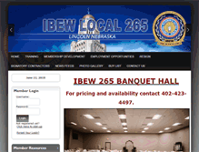 Tablet Screenshot of ibew265.org